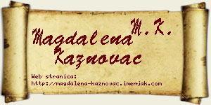Magdalena Kaznovac vizit kartica